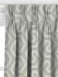 John Lewis Izel embroidered curtains green made to measure (British brand)