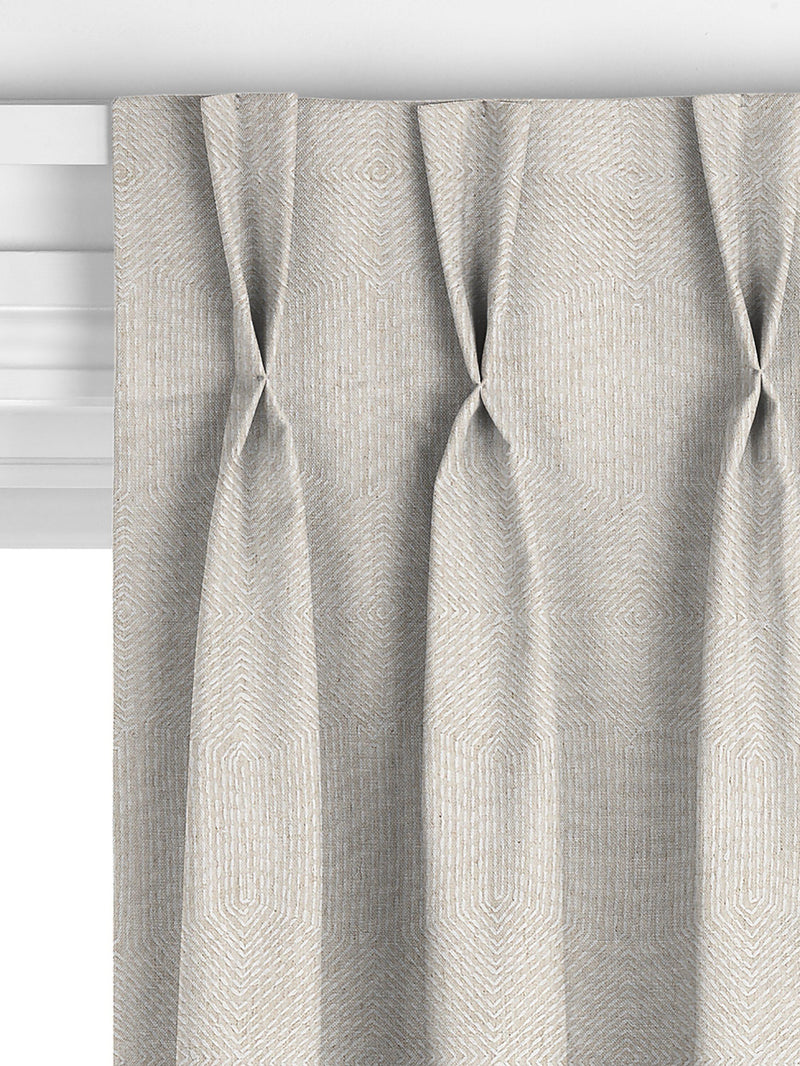 John Lewis Flax Embroidery made-to-measure curtains Natural - British product