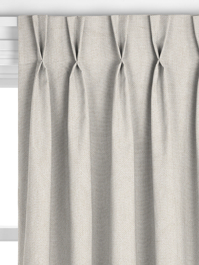 John Lewis Flax Embroidery made-to-measure curtains Natural - British product