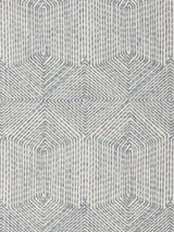 John Lewis John Lewis Flax Embroidery Made to Measure Curtains or Roman Blind, Lake Blue- Buy online at McGrocer