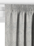 John Lewis Flax Embroidery Lake Blue curtains, imported from the UK