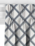 John Lewis Oakley embroidery curtain lake blue 140x140cm, imported from the UK