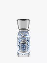 John Lewis Smeg Dolce & Gabbana Mediterraneo Coffee Grinder, Blue/White- Buy online at McGrocer