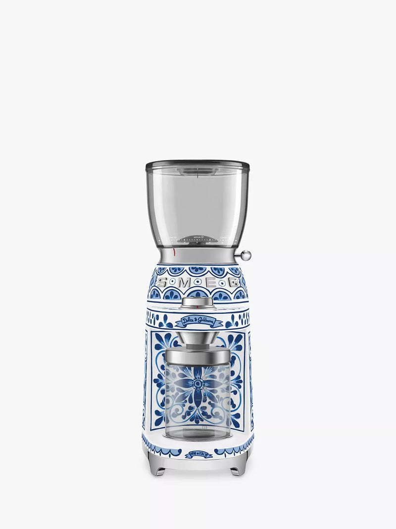 Smeg Dolce & Gabbana coffee grinder blue white - British product