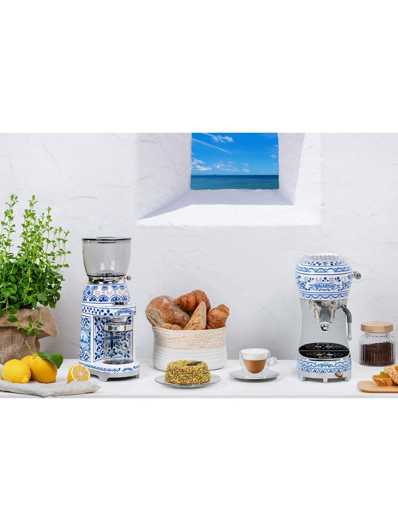 Smeg Dolce & Gabbana coffee grinder blue white - British product