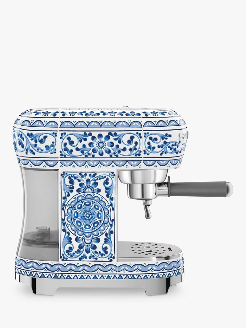 Smeg Dolce & Gabbana Blue/White espresso machine (British brand)