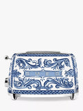 Smeg blue and white two-slot toaster with Mediterraneo design (British brand)