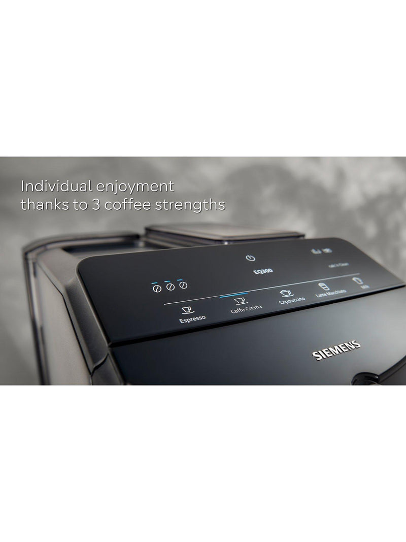 Siemens EQ300FL automatic coffee machine black, imported from the UK