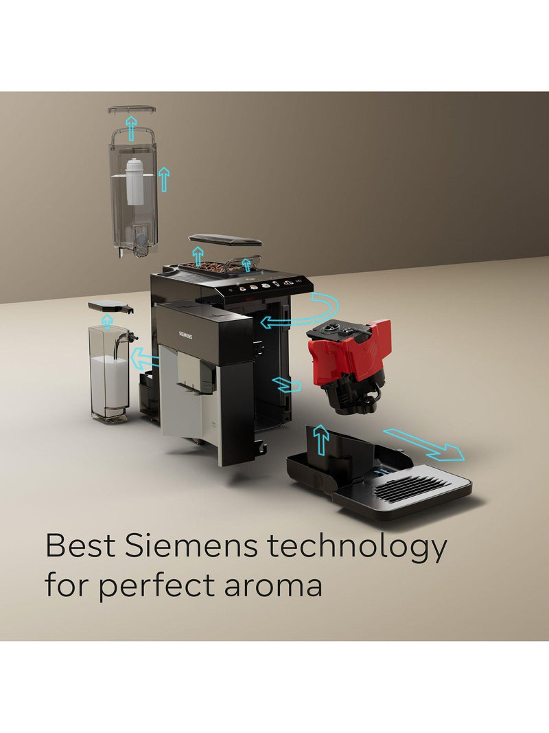 Siemens bean to cup coffee machine piano black (British brand)