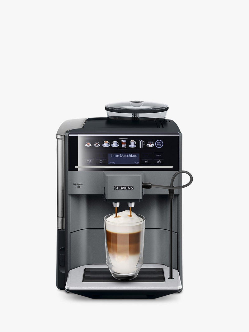 Siemens EQ6 Bean to Cup Coffee Machine Titanium (British brand)