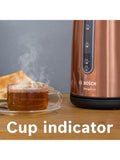 Bosch DesignLine Plus kettle copper 1.7L, imported from the UK