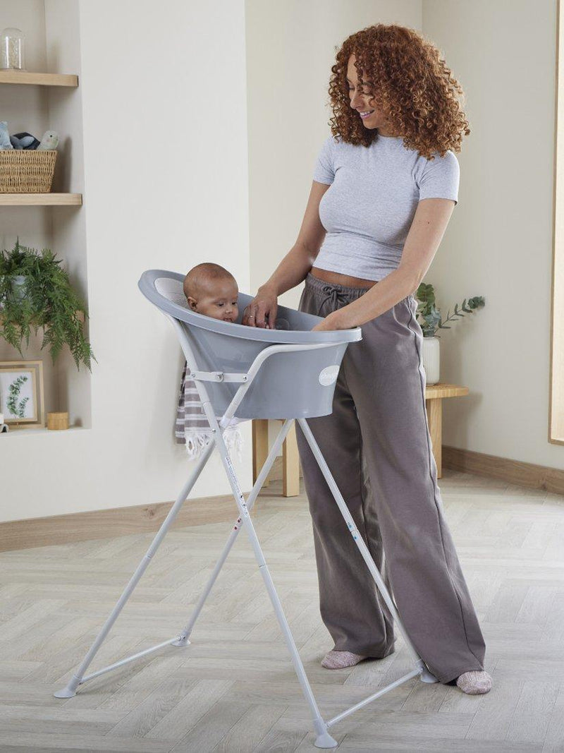 Shnuggle white baby bath stand (British brand)