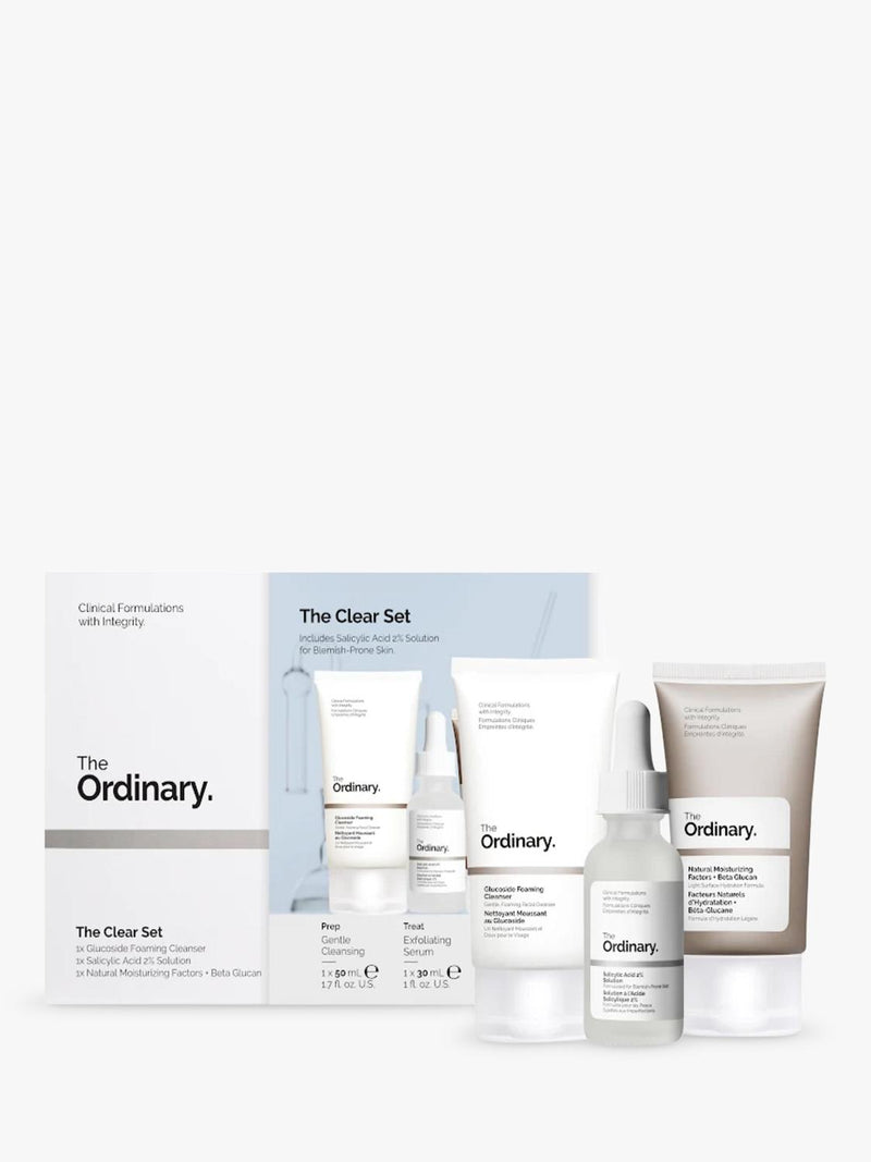 The Ordinary Clear Set for Blemish-Prone Skin Skincare Gift Set (British brand)
