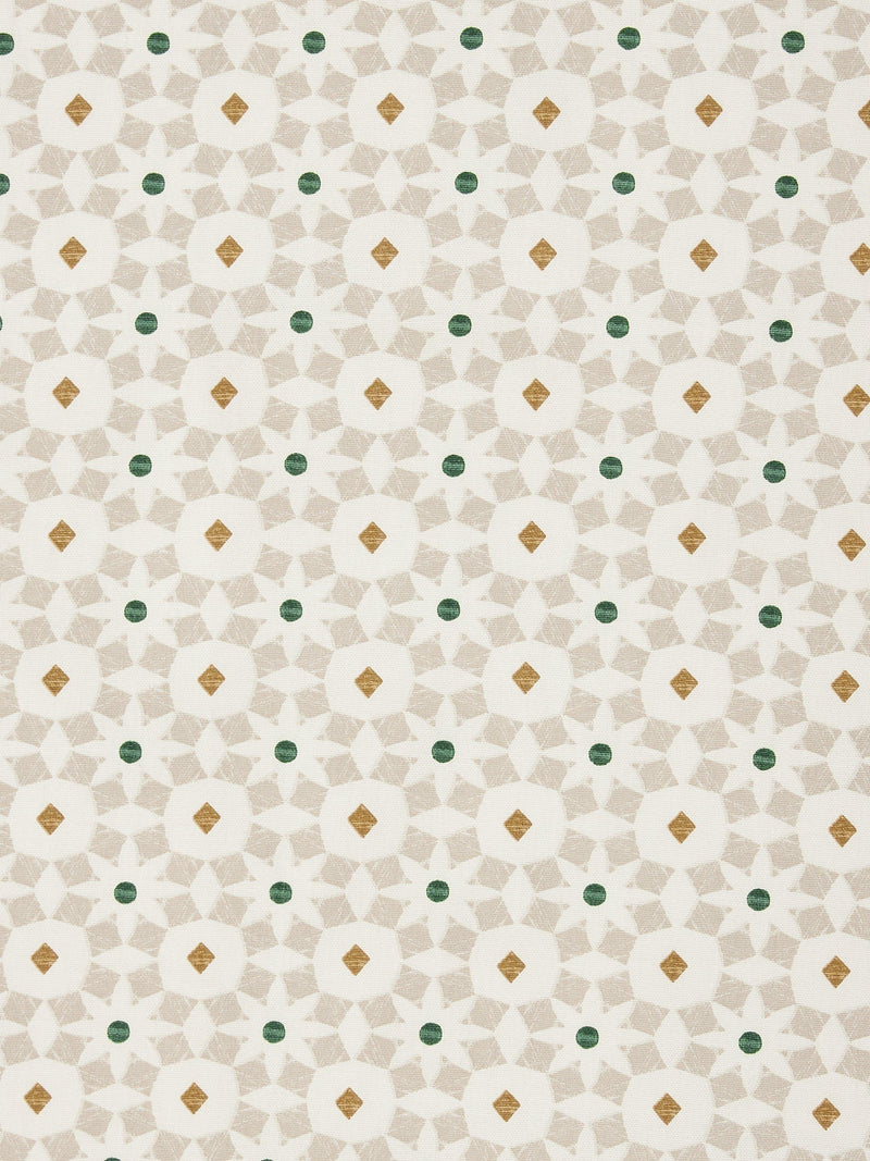 John Lewis Terra Tile oilcloth tablecloth fabric putty, UK version