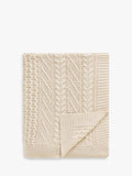 John Lewis cable knit organic cotton throw, UK version