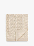 John Lewis cable knit organic cotton throw, UK version