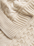 John Lewis cable knit organic cotton throw, UK version