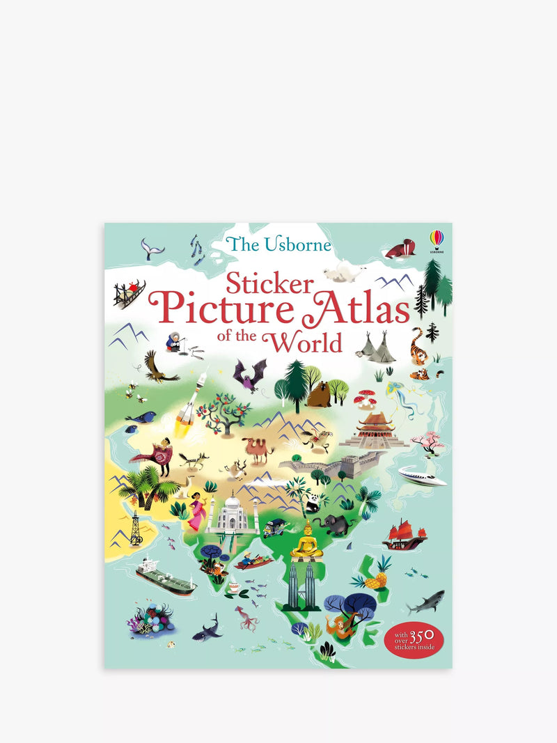 Usborne Sticker Picture Atlas of the World - British product