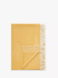 John Lewis Herringbone Throw, Mustard