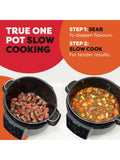 Instant Pot 4-in-1 slow cooker 7.1L black, imported from the UK