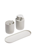 ReBorn recycled plastic bathroom accessories set (British brand)