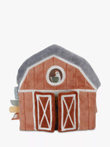 John Lewis Soft Barn-Shaped Baby Activity Book with Mirror and Rattle- Buy online at McGrocer