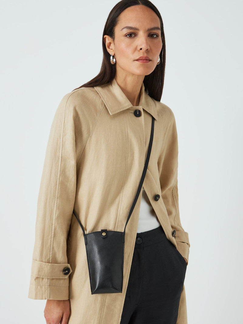 John Lewis leather crossbody phone bag - British product