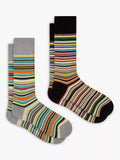 Paul Smith signature stripe socks pack of 2, imported from the UK
