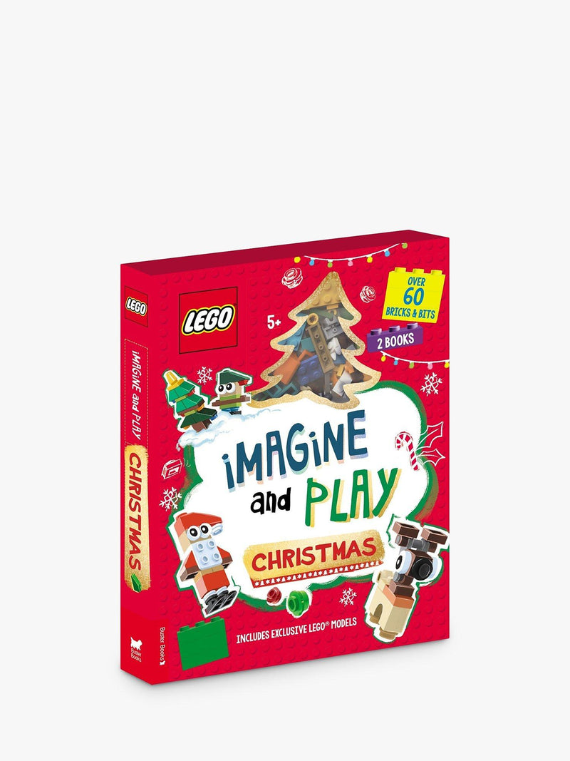 Interactive Activity Book with Building Bricks and Puzzle Pad for Festive Play