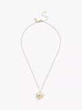 Coach Enamel Crystal Heart Locket Necklace UK version