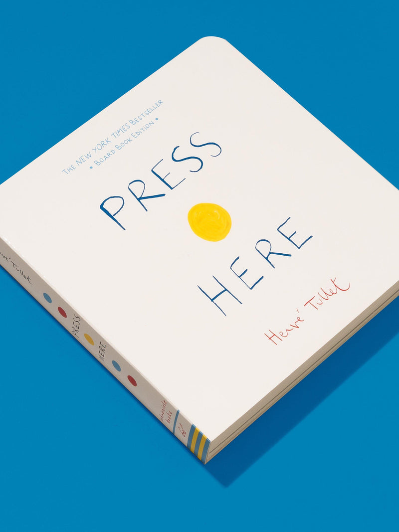 Herve Tullet Press Here interactive children's board book, UK version