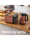 Bosch copper 4-slice toaster with warming rack - British product