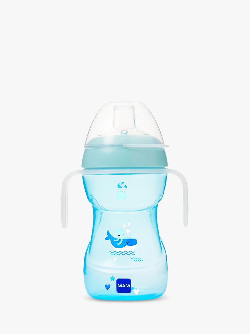 MAM Fun to Drink Cup Glow Handles 270ml, imported from the UK