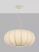 John Lewis John Lewis Pumpkin Pendant Ceiling Light, Oatmeal/Grey, 26cm Height- Buy online at McGrocer