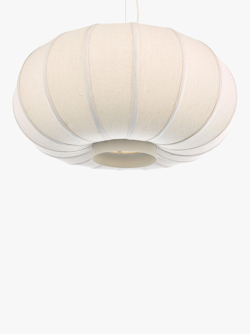 John Lewis Pumpkin pendant ceiling light oatmeal grey, UK version