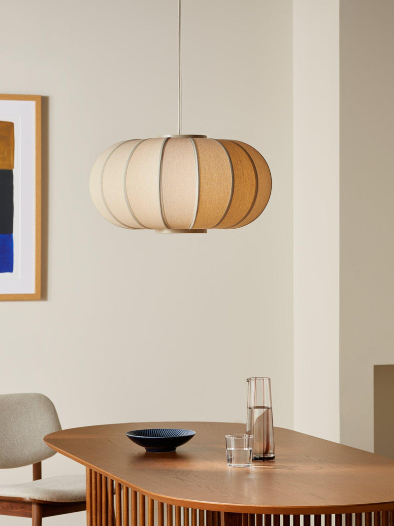 John Lewis Pumpkin pendant ceiling light oatmeal grey, UK version