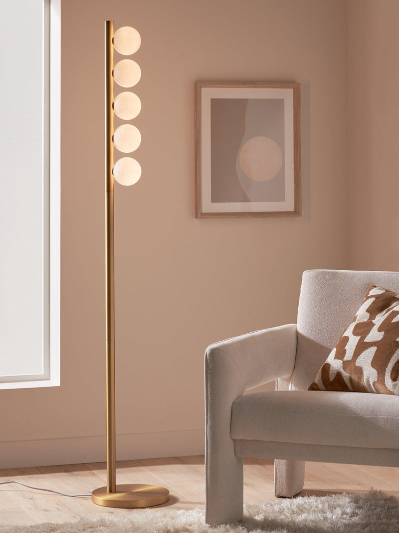 John Lewis chandelier floor lamp warm brass - British product