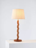John Lewis Wiggle table lamp H66cm stained ash wood, UK version
