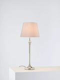 John Lewis Reeded Column Lamp Base, Polished Nickle