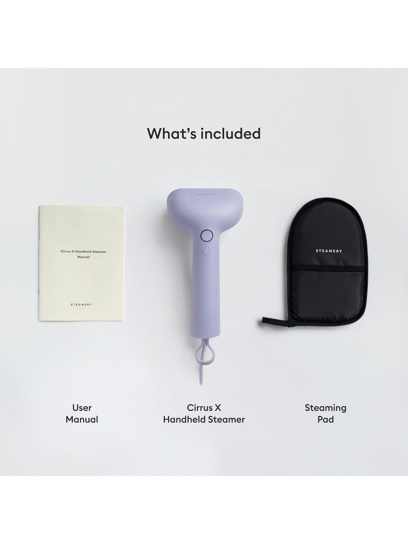 Steamery Cirrus X handheld clothes steamer (British brand)
