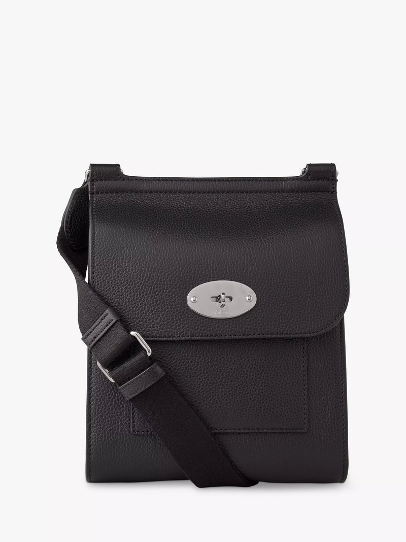 Petit Sac Bandoulière en Cuir Grain Classique Antony de Mulberry