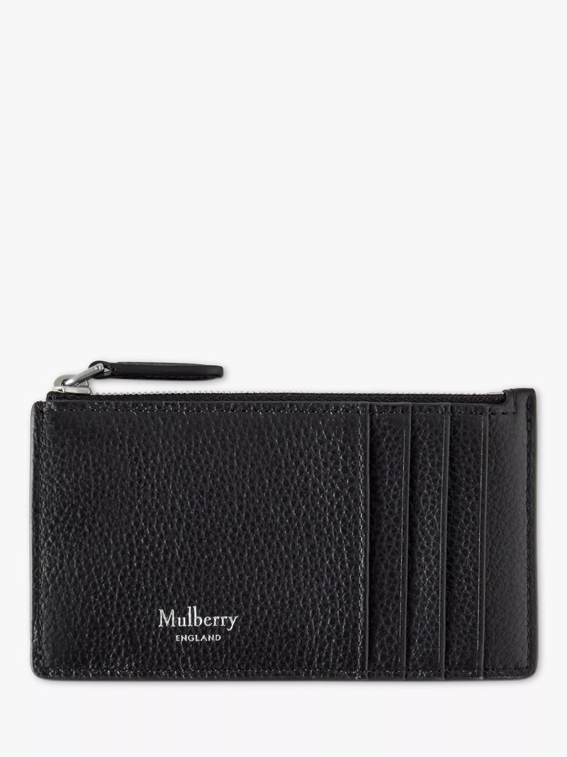Mulberry Small Classic Grain Leather Continental Zipped Card Holder