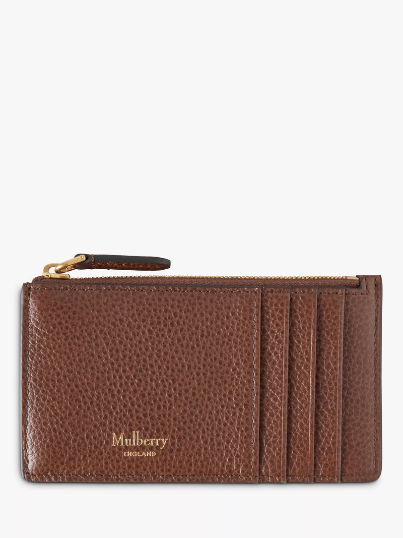 Mulberry Small Classic Grain Leather Continental Zipped Card Holder
