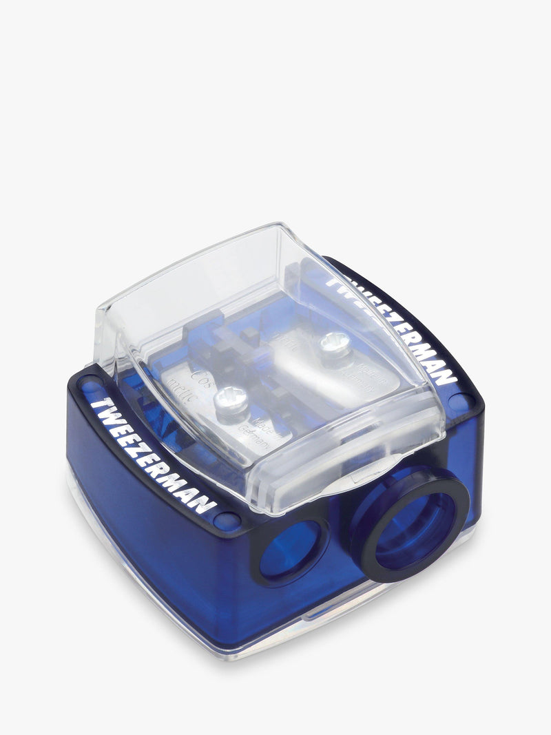 Tweezerman blue cosmetic pencil sharpener (British brand)