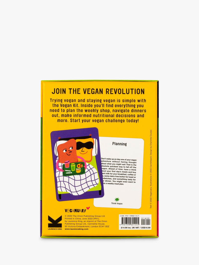 Laurence King vegan kit with Veganuary tips, UK version