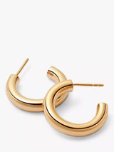 John Lewis Daisy London Shiny Hoop Earrings Gold 20mm- Buy online at McGrocer