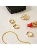 Daisy London gold hoop earrings 20mm - British product