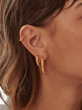 Daisy London gold hoop earrings 20mm - British product