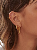 Daisy London gold hoop earrings 20mm - British product