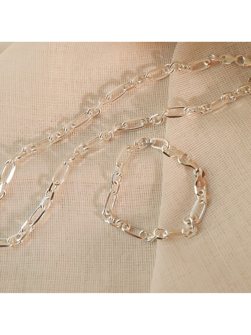 Daisy London Magnus chain necklace silver - British product